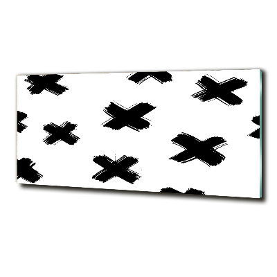 Foto-obraz szklany Czarno-białe plamy