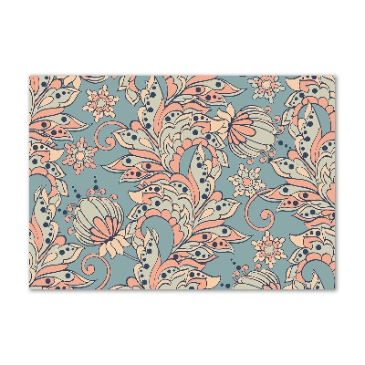 Fotoobraz na ścianę szklany Kwiaty etniczne