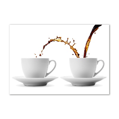 Schilderij glas Koffie ingeschonken