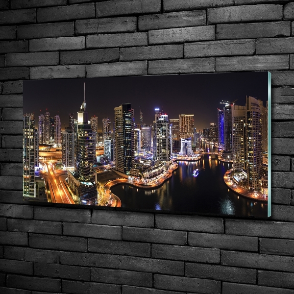 Glazen schilderij Dubai Marina