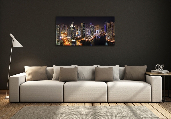 Glazen schilderij Dubai Marina