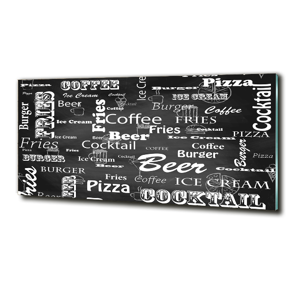 Foto obraz szklany Menu w restauracji