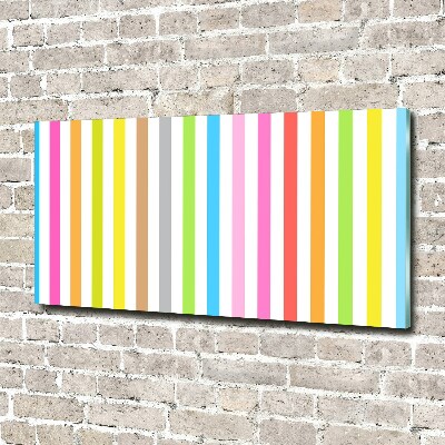 Foto obraz szkło hartowane Kolorowe paski