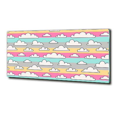 Fotoobraz na ścianę szkło hartowane Chmurki