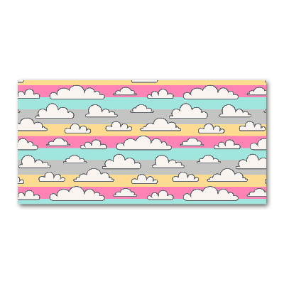 Glazen schilderij Wolken