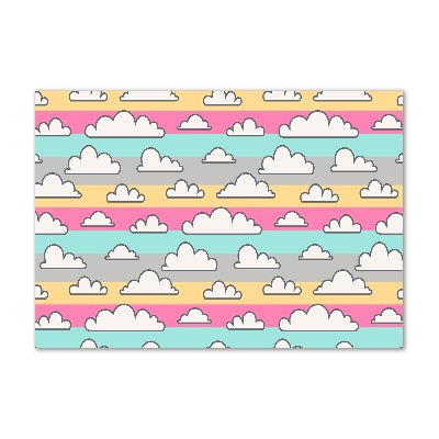 Fotoobraz na ścianę szkło hartowane Chmurki