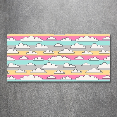 Glazen schilderij Wolken