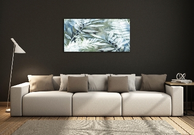 Schilderij op glas Bladeren