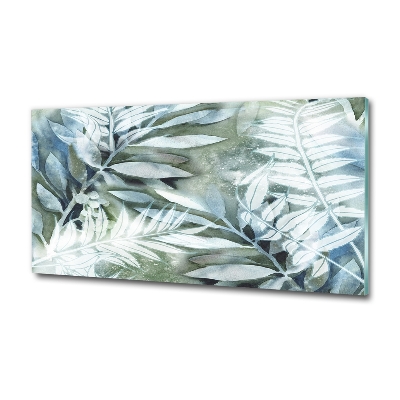 Schilderij op glas Bladeren