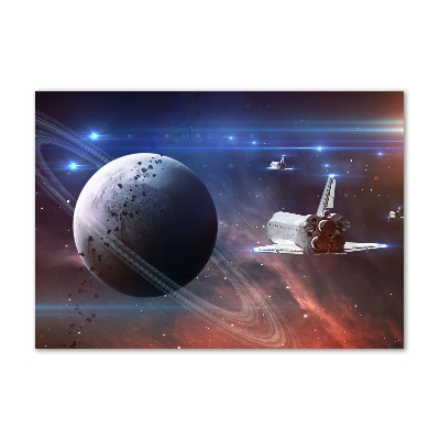 Glazen schilderij Ruimteschip