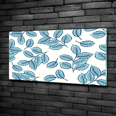 Schilderij op glas Bladeren