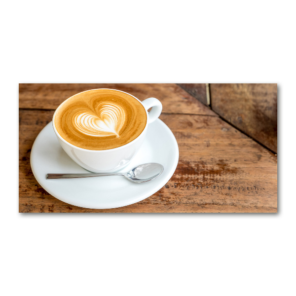 Schilderij op glas Koffie in een kopje