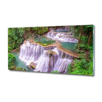 Schilderij glas Thaise waterval