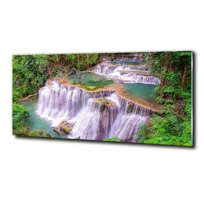 Schilderij glas Thaise waterval