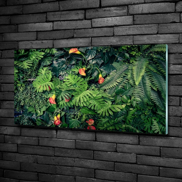 Schilderij op glas Exotische jungle