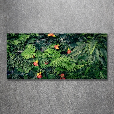 Schilderij op glas Exotische jungle