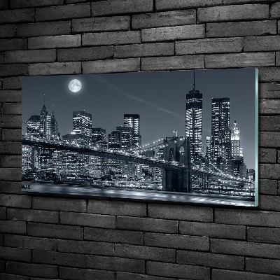 Foto schilderij op glas Manhattan, New York