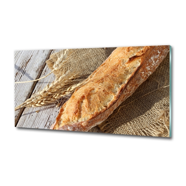 Schilderij glas Verse baguette
