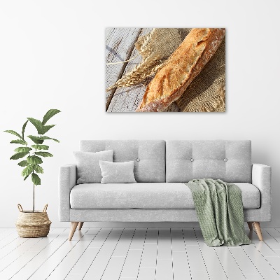 Schilderij glas Verse baguette