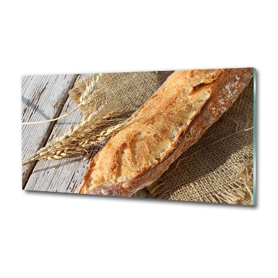 Schilderij glas Verse baguette
