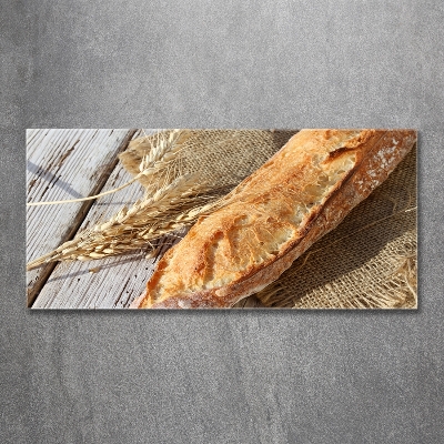 Schilderij glas Verse baguette