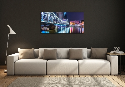 Schilderij glas Shanghai-brug