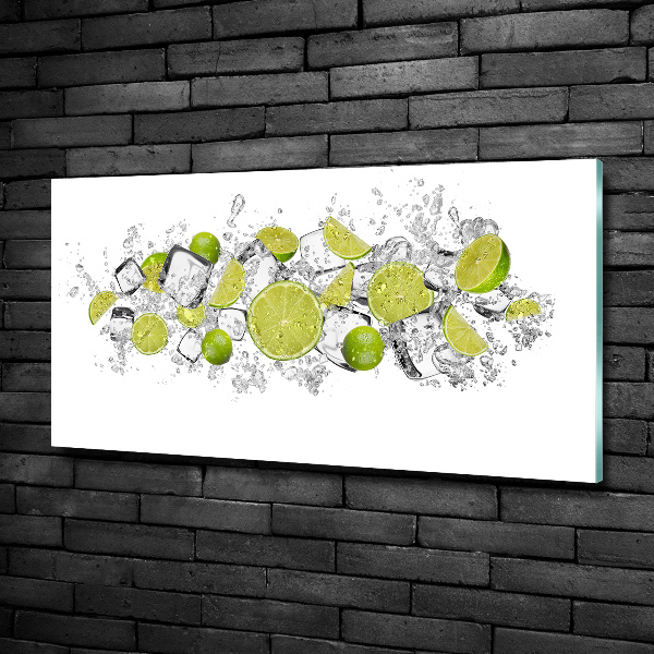 Glazen schilderij Limoenijsblokjes