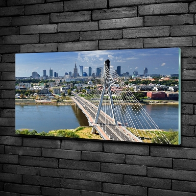 Fotoobraz na ścianę szklany Warszawa Polska