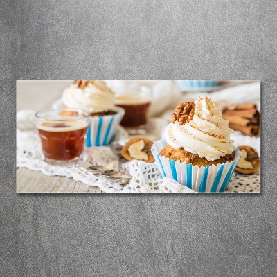 Foto schilderij op glas Cupcakes