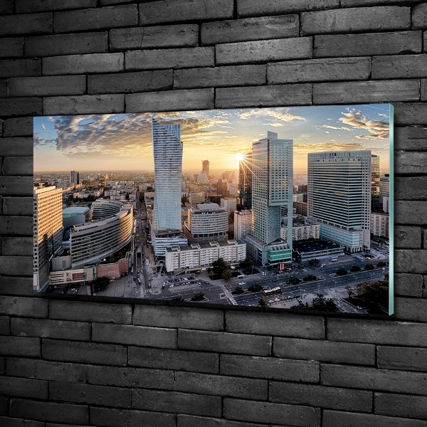 Fotoobraz na ścianę szklany Warszawa Polska