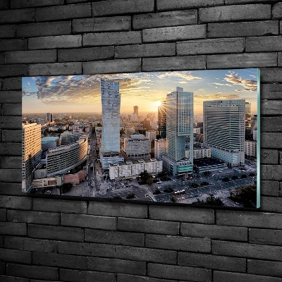 Foto schilderij op glas Warschau, Polen