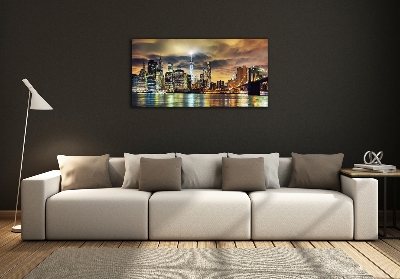 Foto obraz szklany Manhattan Nowy Jork