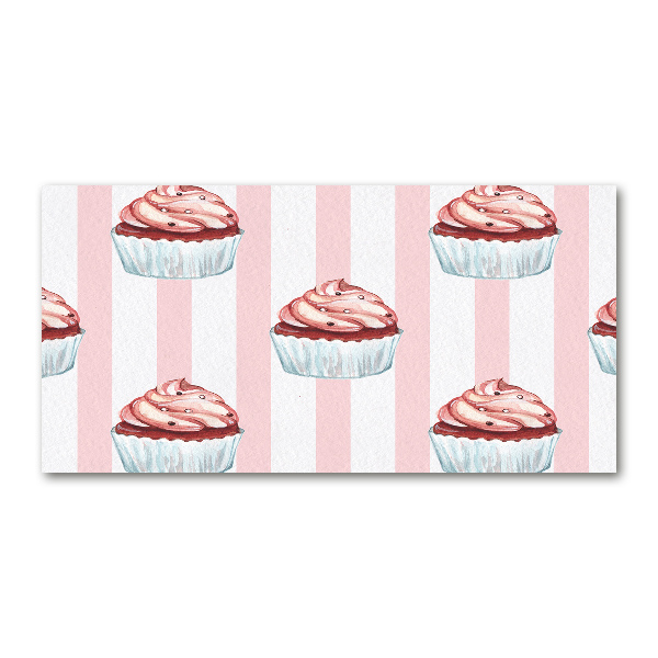 Foto obraz szkło hartowane Babeczki