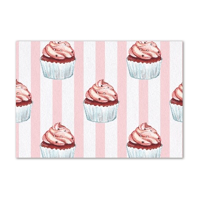 Schilderij glas Cupcakes