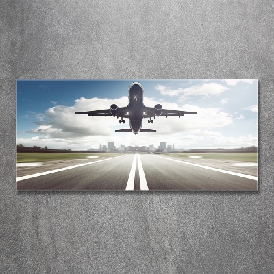 Foto obraz szklany Startujący samolot