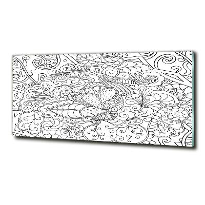 Foto schilderij op glas Ornamenten