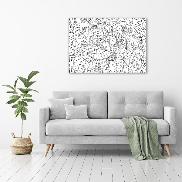 Foto schilderij op glas Ornamenten