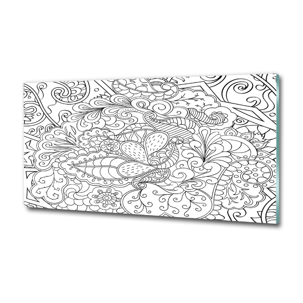 Foto schilderij op glas Ornamenten