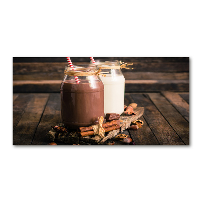 Foto schilderij op glas Cocktails in potjes