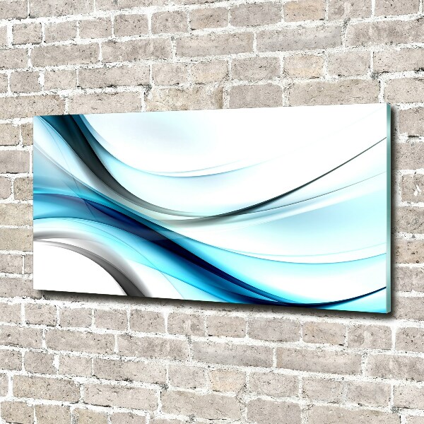 Schilderij op glas Abstracte golven