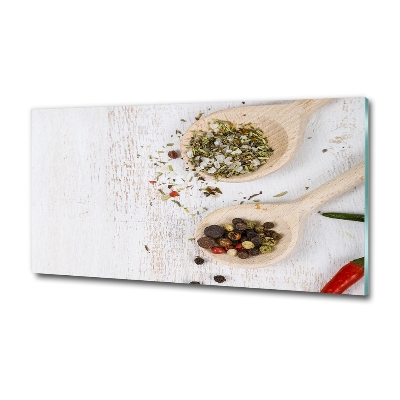 Glazen schilderij Groenten en kruiden
