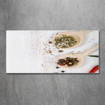 Glazen schilderij Groenten en kruiden