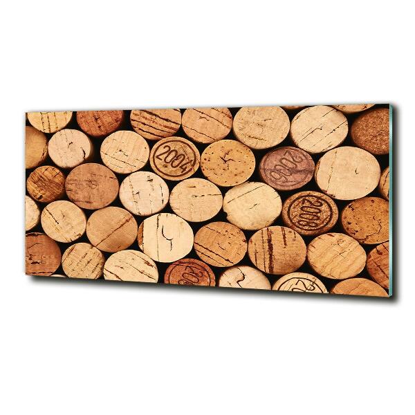 Foto schilderij op glas Wijnkurken