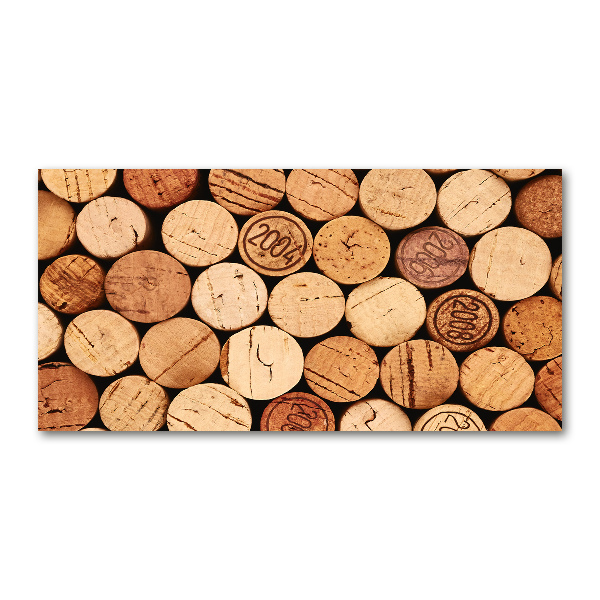 Foto schilderij op glas Wijnkurken