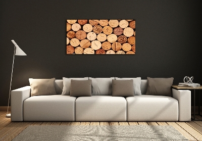 Foto schilderij op glas Wijnkurken