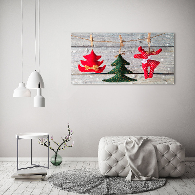 Schilderij op glas Versieringen aan een touwtje