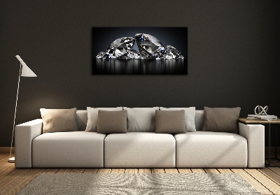 Schilderij op glas Diamanten
