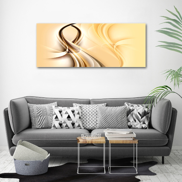 Glazen schilderij Abstracte golven