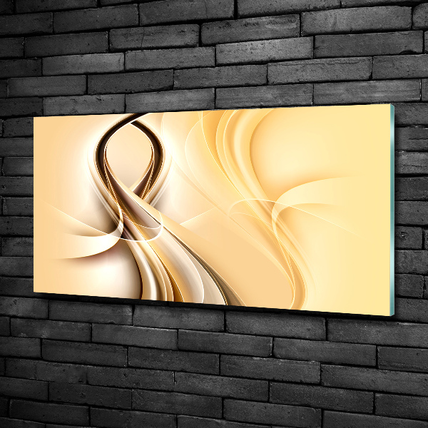 Glazen schilderij Abstracte golven