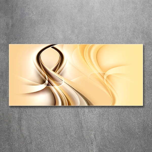 Glazen schilderij Abstracte golven